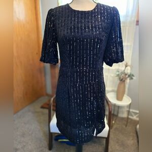 Black Sequin Dress